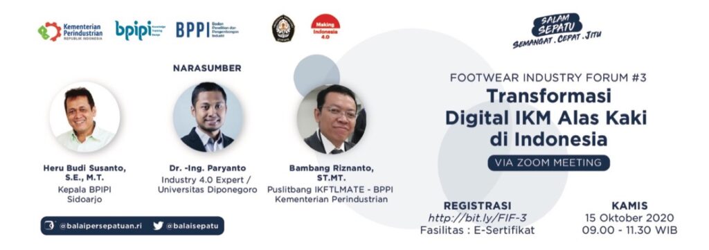 Webinar FIF#3 Transformasi Digital IKM Alas Kaki di Indonesia